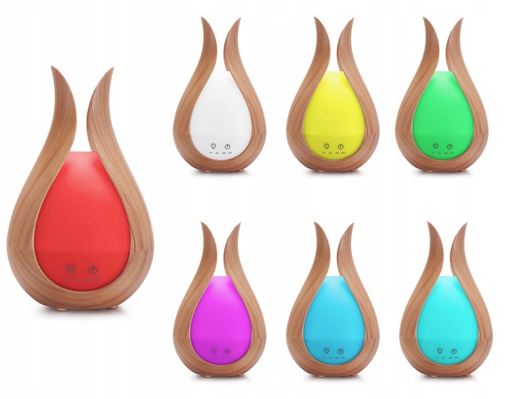 NAWILŻACZ POWIETRZA DYFUZOR ZAPACHOWY AROMATERAPIA LAMPKA NOCNA +