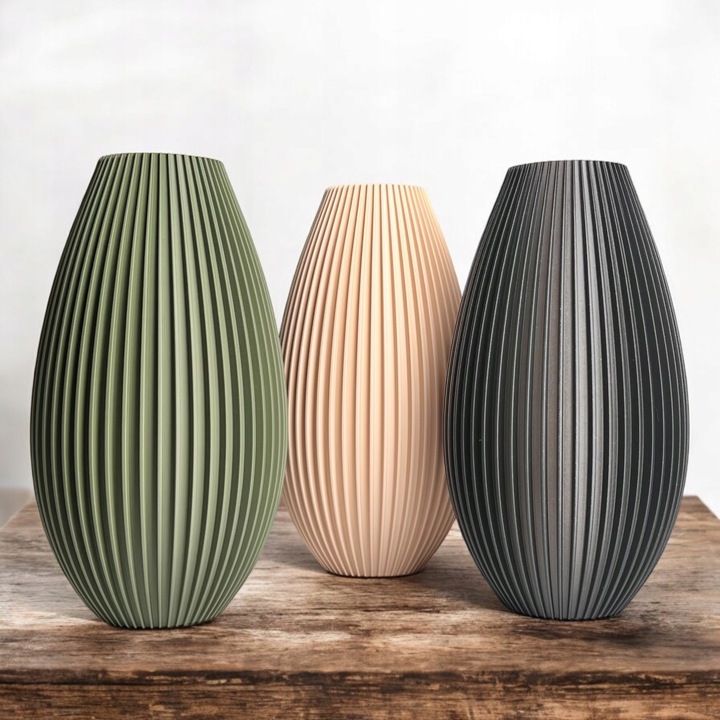 Wazon nietłukący 20 cm skandynawski Nowoczesny wazon 3D sztuczne kwiaty