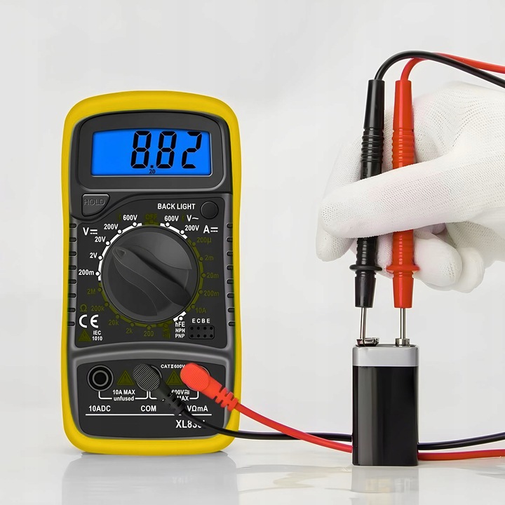 PROFESJONALNY MIERNIK CYFROWY MULTIMETR PRĄDU NAPIĘCIA UNIWERSALNY