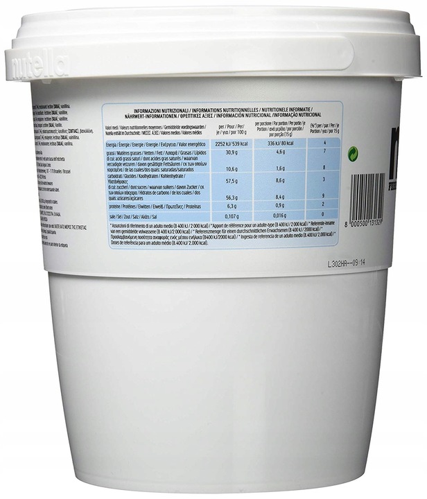 Krem czekoladowy NUTELLA do smarowania z orzechami laskowymi i kakao 3