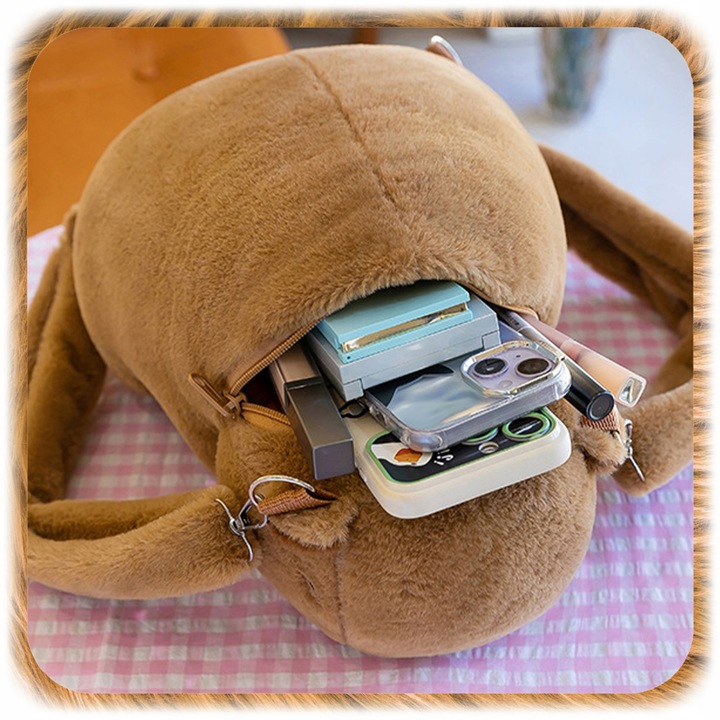 PLECAK PLUSZOWY KAPIBARA PLECACZEK CAPYBARA DO PRZEDSZKOLA SZKOŁY MASKOTKA