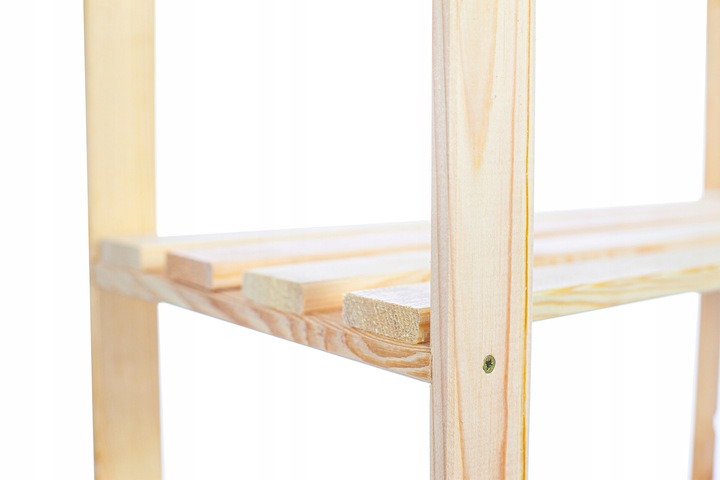 Regał drewniany biurowy garażowy do spiżarni 5 półek 170x80x28,5