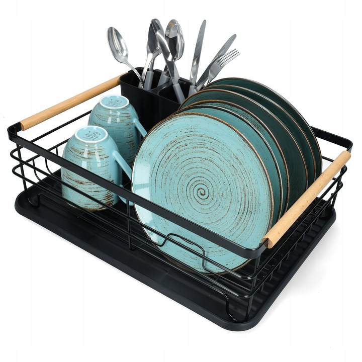 Suszarka na Naczynia Ociekacz Czarny Jednopoziomowy Xtech