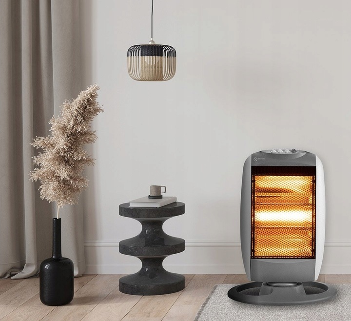 Halogenowy promiennik podczerwieni 400W 800W 1200 W oscylacja 90° 3