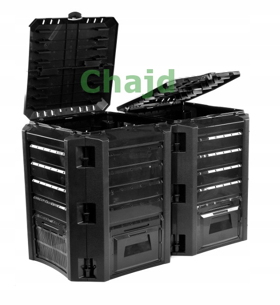 KOMPOSTOWNIK 800L DWUKOMOROWY POPRAWIONY MODEL NEW