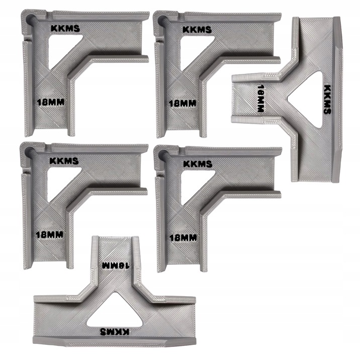 ZESTAW uchwytów stolarskich do korpusów montażu mebli 18mm TRZECIA