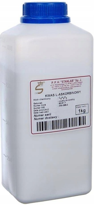 WITAMINA C 1kg KWAS L-ASKORBINOWY STANLAB CZDA