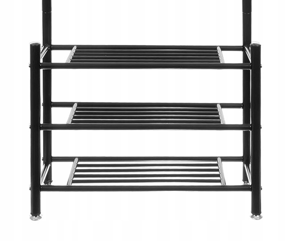 Wieszak Stojący na Ubrania RUHHY Metalowy do Przedpokoju Podłogowy