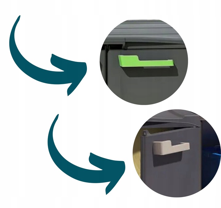 Kosz na Śmieci 3x120L Szafka do segregacji Moby Recycling System