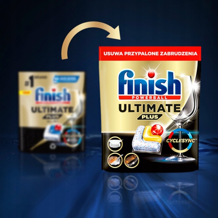 Finish Ultimate Plus Kapsułki do zmywarki lemon cytryna 90 sztuk