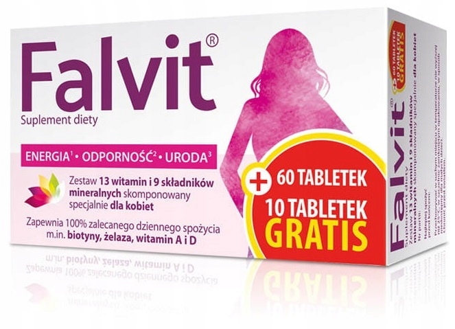 Falvit Witaminy Dla Kobiet 60 + 10 Tabletek Gratis