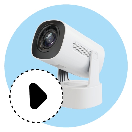 Bezprzewodowy Rzutnik KVTS01 projektor miracast 4k bateria w zestawie Etui