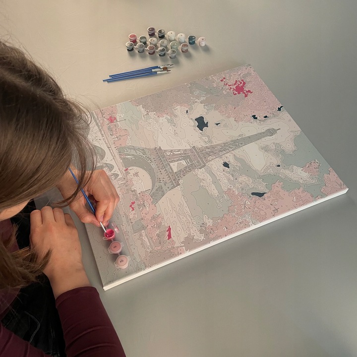 Malowanie po Numerach 40x50 Obraz na Ramie do Malowania Zestaw dla Dzieci