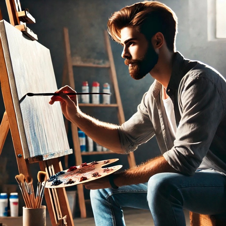 Podobrazie malarskie płótno bawełniane LOVEART 70x100cm do malowania 100x70