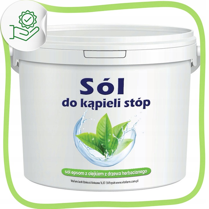 Sól Epsom do kąpieli stóp olejek herbaciany relaks antybakteryjna moc