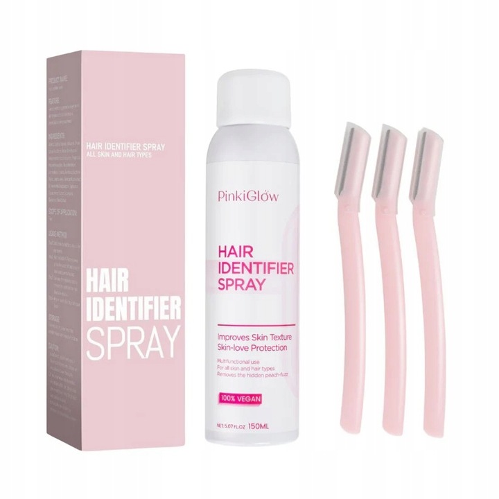 Spray z identyfikatorem włosów do golenia twarzy