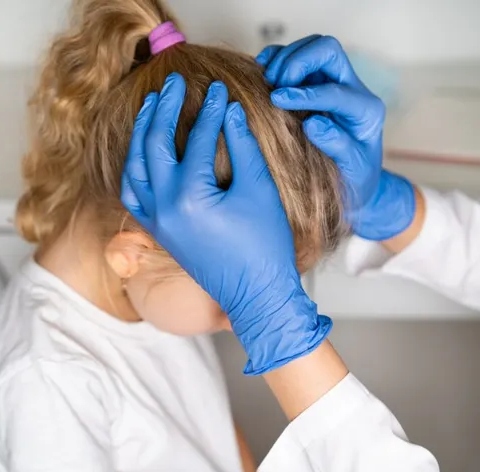 GUMKI PRZECIW WSZOM DO WŁOSÓW NA WSZY ODSTRASZAJĄCE DLA DZIECKA zestaw 4x