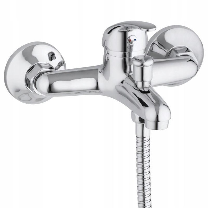 Bateria WANNOWA JEDNOUCHWYTOWA ścienna PRYSZNICOWA natryskowa DO ŁAZIENKI