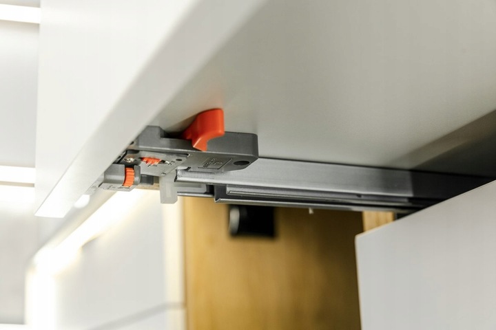 PROWADNICA MODERN SLIDE L500 GTV PEŁNY WYSUW DOLNEGO MONTAŻU SOFT