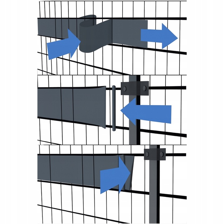 TAŚMA OGRODZENIOWA SZARA 19 cm x 35 m OSŁONA NA PŁOT OGRODZENIE