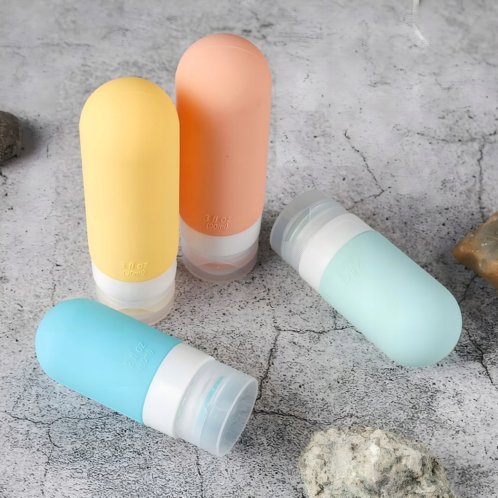 KOSMETYCZKA PODRÓŻNA POJEMNIKI DO SAMOLOTU BUTELKI ZESTAW PODRÓŻNY