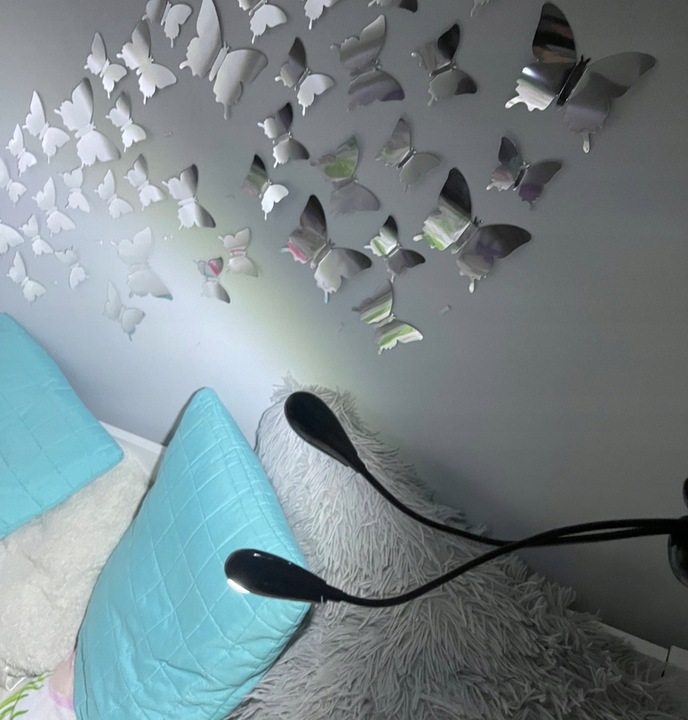 LAMPKA Z KLIPSEM 4 LED CZYTANIA NUT KLIPS PODWÓJNA