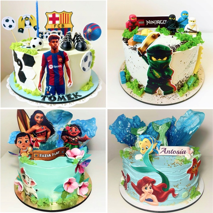 WYDRUK CUKROWY MASA CUKROWA Z TWOIM ZDJĘCIEM GRAFIKĄ A4 NA TORT + TEKST