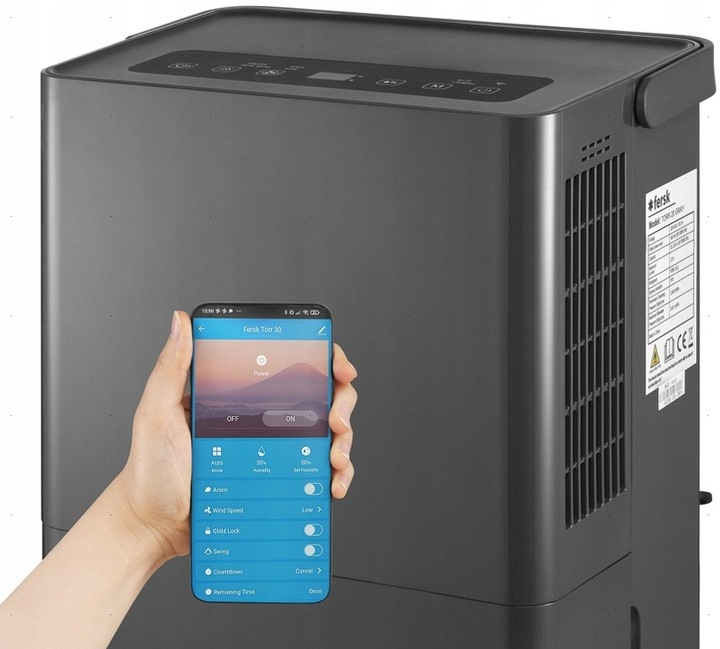 Osuszacz powietrza pochłaniacz wilgoci FERSK TORR 20 GR 20 l 40m² HEPA