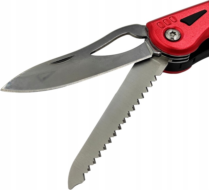 NÓŻ MULTITOOL SCYZORYK z LATARKA LED WIELOFUNKCYJNY 12w1 NOŻYK SKŁADANY PRO