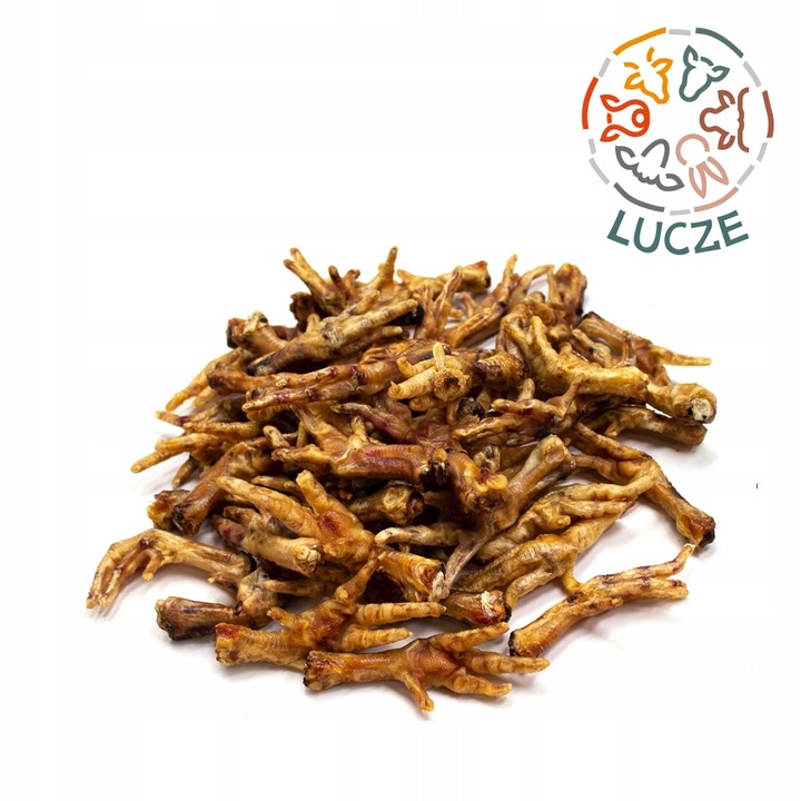 LUCZE _ Łapki z kurczaka suszone _1 kg_ 100% NATURALNE