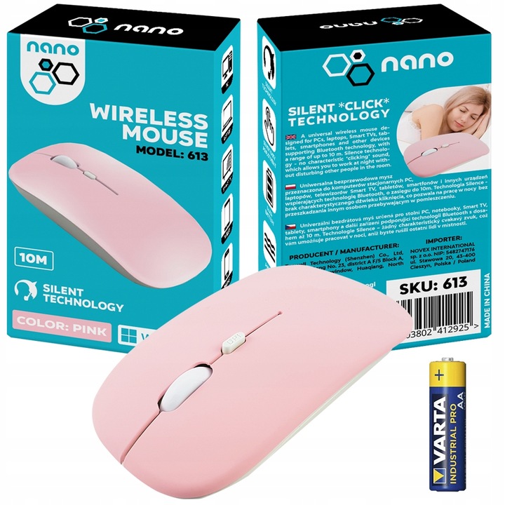 MYSZKA KOMPUTEROWA BEZPRZEWODOWA BLUETOOTH CICHA MYSZ OPTYCZNA