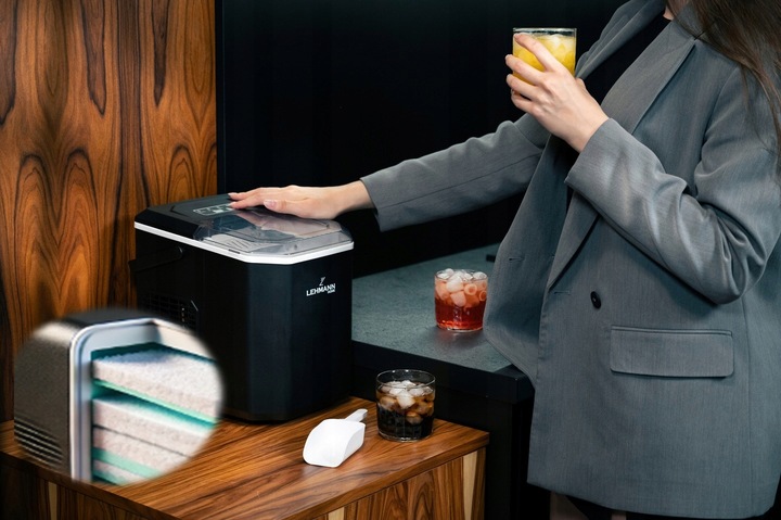 DOMOWA KOSTKARKA DO LODU MASZYNA DO KOSTEK EKSPRESOWY LÓD DO NAPOJU