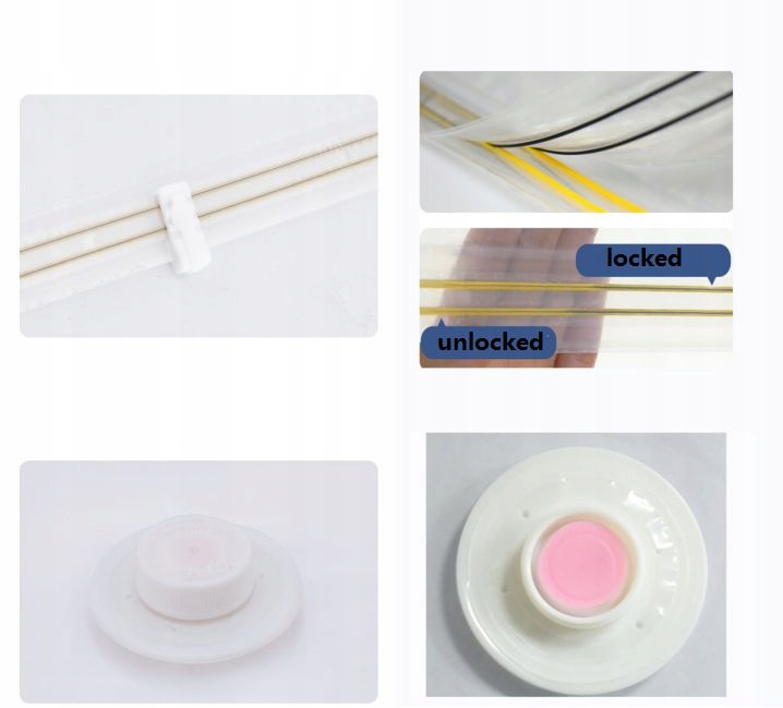 ZESTAW WORKÓW PRÓŻNIOWYCH 10 SZT 50x70 WIELOKROTNEGO UŻYTKU MOCNE SZCZELNE