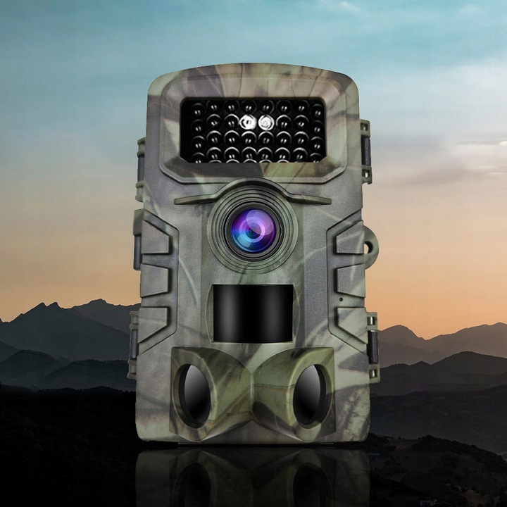 Kamera Leśna Fotopułapka Myśliwska Ip66 Czujnik Ruchu IR Tryb Nocny