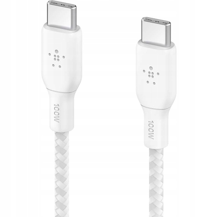 Belkin - Kabel Boost - USB-C do USB-C PD, 5A 100W, z oplotem nylonowym, 2 m