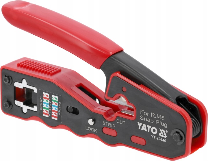 YATO SZCZYPCE 135MM DO ZACISKANIA WTYKÓW PRZELOTOWYCH WTYCZEK RJ45