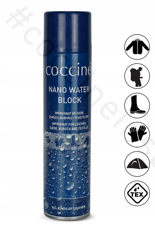 SUPERMOCNY IMPREGNAT DO SKÓR ZAMSZU NUBUKU COCCINE