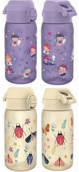 ION8 Dziecięcy bidon butelka na wodę do szkoły przedszkola BPA Free 400ml