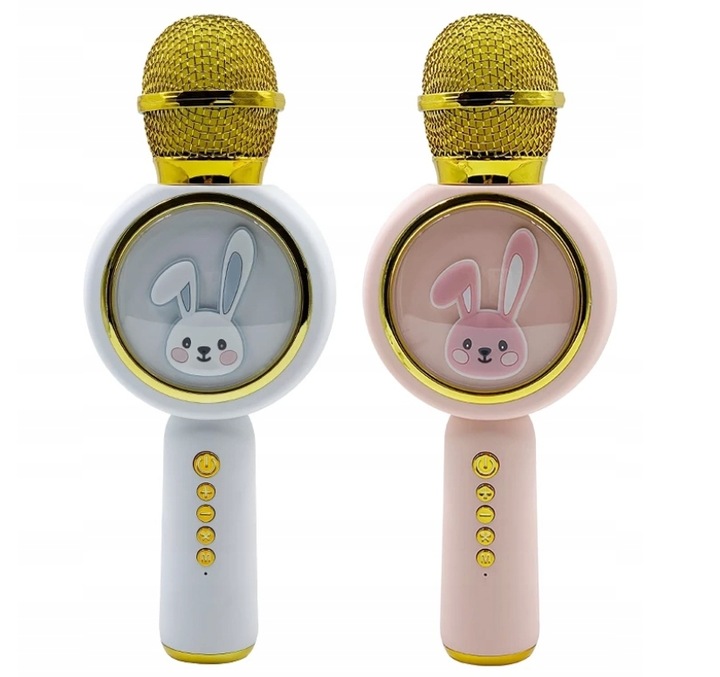 Mikrofon bezprzewodowy KARAOKE głośnik BLUETOOTH SŁODKI KRÓLIK dla