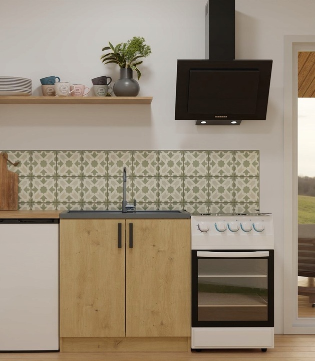 SZAFKA KUCHENNA DOLNA POD ZLEWOZMYWAK KATIA 80 CM DĄB ARTISAN