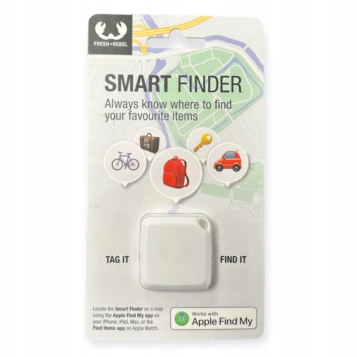 LOKALIZATOR KLUCZY GPS SMART Bluetooth FINDER AirTag Apple My Find czarny