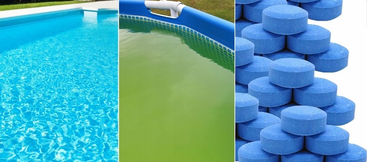 11w1 ZESTAW CHLOR 20g 1kg DO BASENU TABLETKI MULTIFUNKCYJNE BLUE + DOZOWNIK