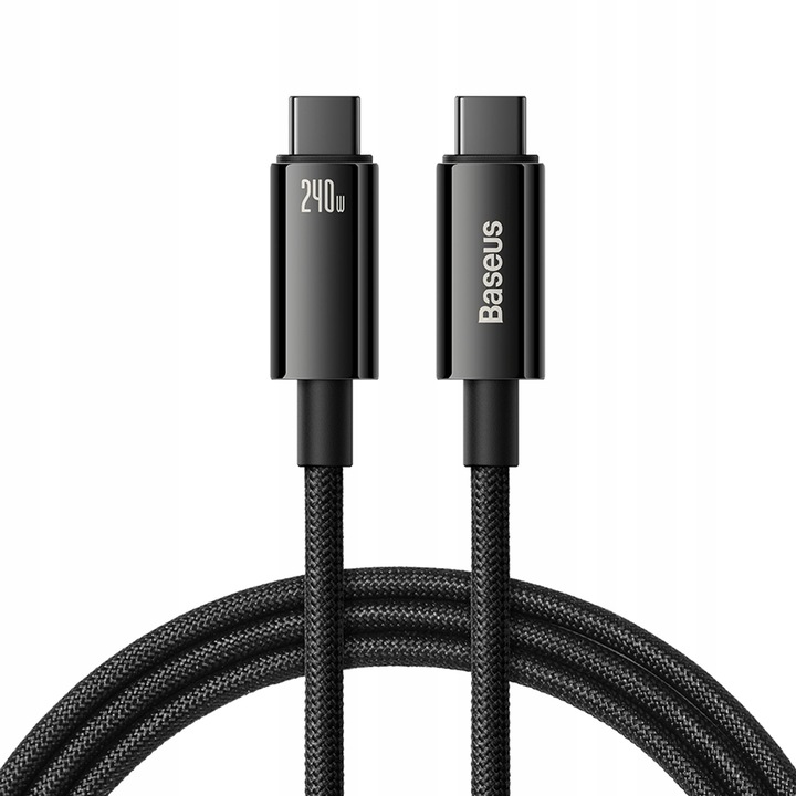 BASEUS MOCNY KABEL USB-C SZYBKIE ŁADOWANIE PRZEWÓD TYP-C 240W PD 3.1 QC 3M