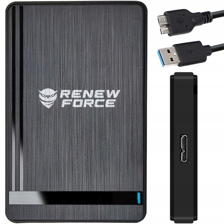 OBUDOWA DYSKU TWARDEGO KIESZEŃ NA DYSK HDD SSD 2,5'' SATA do 5 Gbps USB 3.0