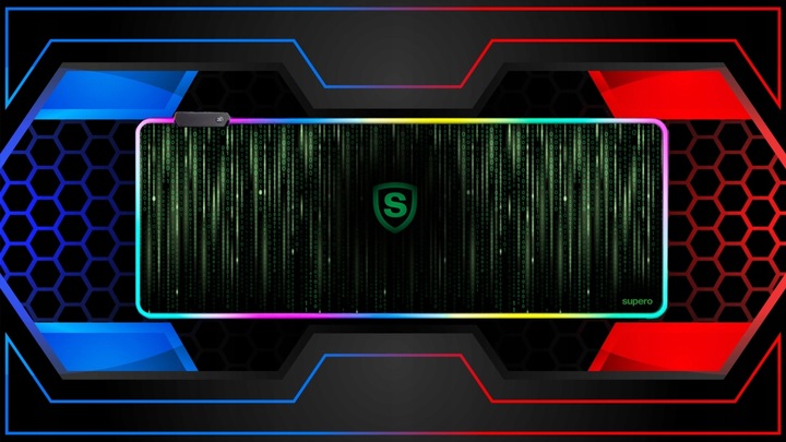 Podkładka pod myszkę gamingowa mysz xxl duża klawiaturę RBG świecąca 80x30