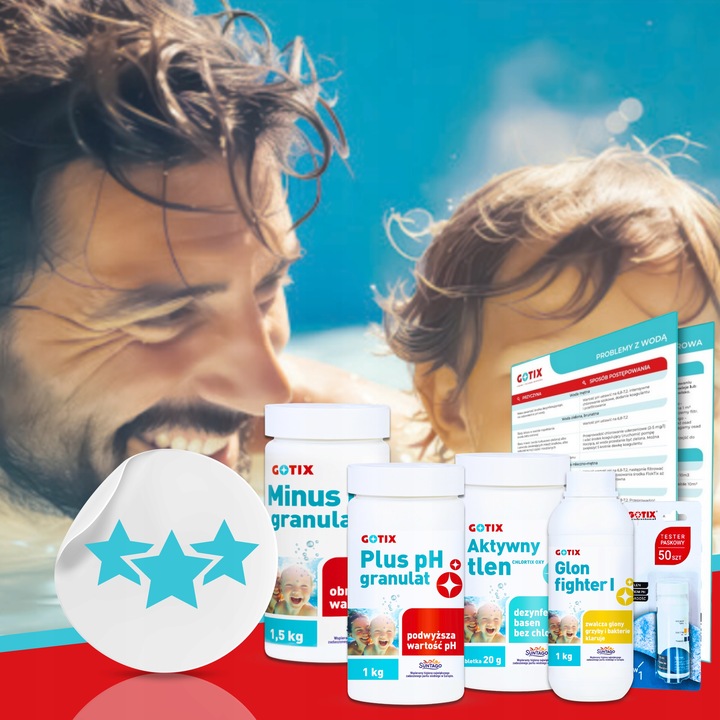 Chemia do Basenu Jacuzzi SPA Zestaw Chemii Basenowej z Tlenem Aktywnym