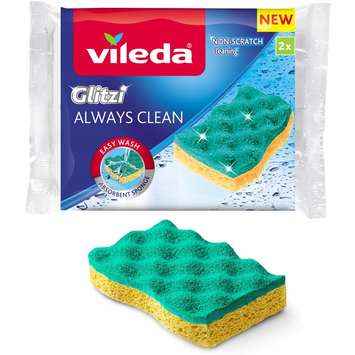 Zmywak VILEDA Glitzi Always Clean 2 sztuki