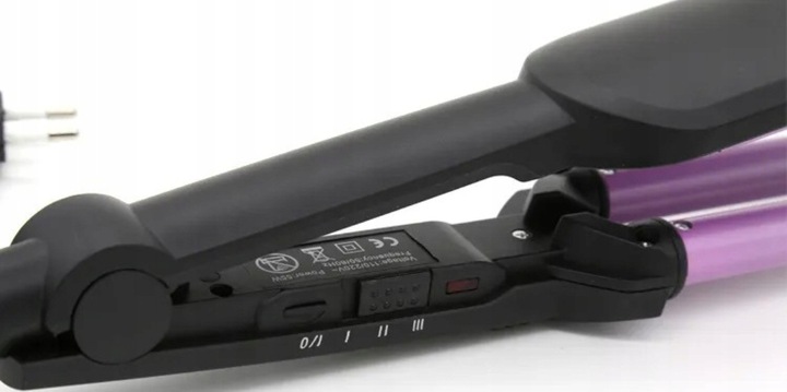 LOKÓWKA DO WŁOSÓW KEMEI FALOWNICA CERAMICZNA KARBOWNICA 55W TPC 200