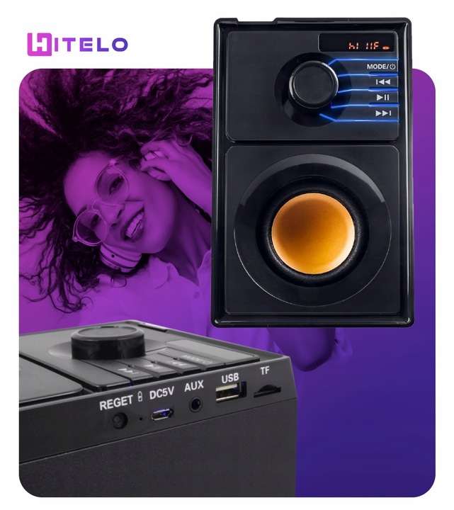 GŁOŚNIK BEZPRZEWODOWY BLUETOOTH BOOMBOX KOLUMNA PRZENOŚNY 800W KOLUMNA