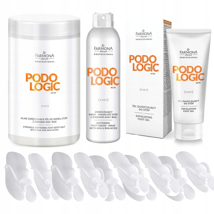 FARMONA PODOLOGIC ACID ZMIĘKCZAJĄCA SÓL DO KĄPIELI STÓP AHA BHA 1400G